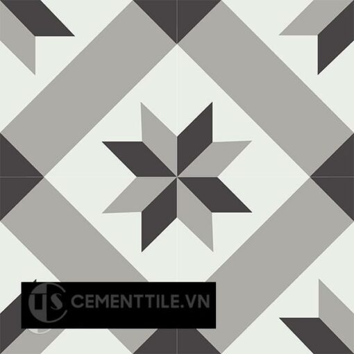Gạch bông CTS 12.7(4-9-13) - 4 viên - Encaustic cement tile CTS 12.7(4-9-13) - 4 tiles