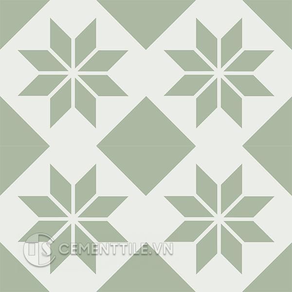 Gạch bông CTS 27.13(4-7) - 4 viên - Encaustic cement tile CTS 27.13(4-7) - 4 tiles