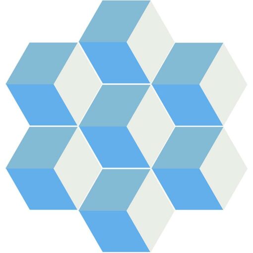 Gạch bông lục giác CTS H401.2(4-20-31) - 7 viên - Encaustic cement tile Hexagon CTS H401.2(4-20-31) - 7 tiles