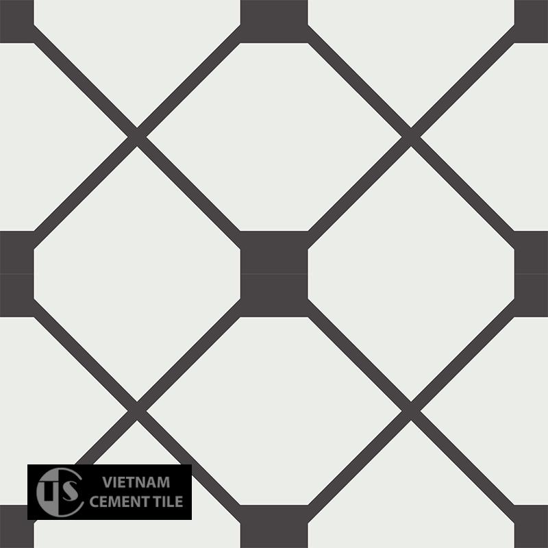 Gạch bông CTS 219.1(4-13) - 4 viên - Encaustic cement tile CTS 219.1(4-13) - 4 tiles