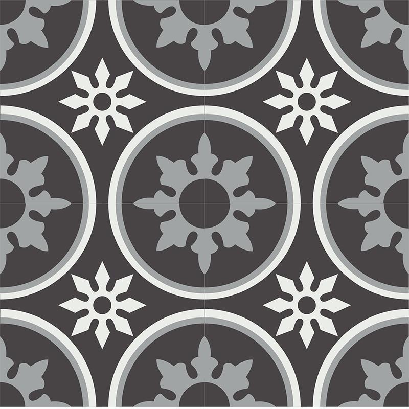Gạch bông CTS 176.3(4-9-13) - 4 viên - Encaustic cement tile CTS 176.3(4-9-13) - 4 tiles