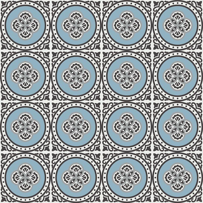 Gạch bông CTS 262.1(2-4-9-13) - 16 viên - Encaustic cement tile CTS 262.1(2-4-9-13) - 16 tiles