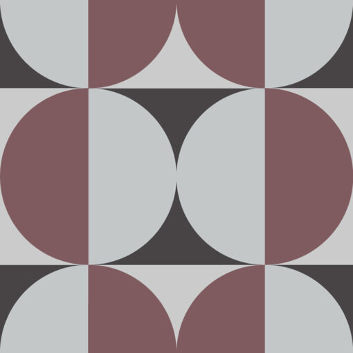 Gạch bông CTS 291.1(13-54-Dark red) - Encaustic cement tile CTS 291.1(13-54-Dark red)