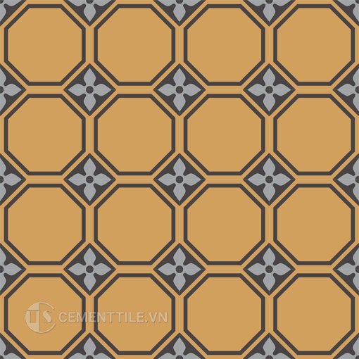 Gạch bông CTS 208.2(9-13-34) - 16 viên - Encaustic cement tile CTS 208.2(9-13-34) - 16 tiles