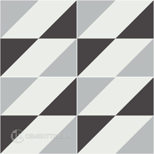 Gạch bông CTS 316.1(4-9-13) - 4 viên - Encaustic cement tile CTS 316.1(4-9-13) - 4 tiles