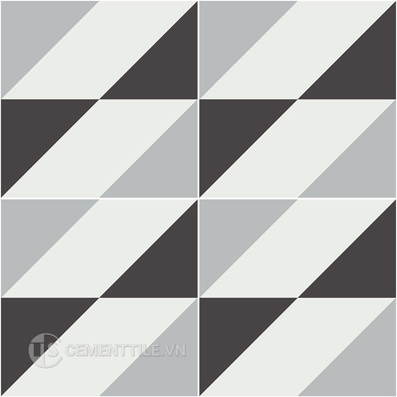 Gạch bông CTS 316.1(4-9-13) - 4 viên - Encaustic cement tile CTS 316.1(4-9-13) - 4 tiles