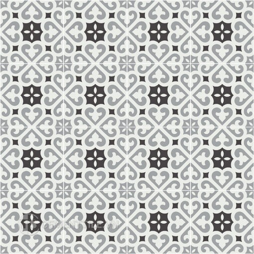 Gạch bông CTS 321.1(4-9-13) - 16 viên - Encaustic cement tile CTS 321.1(4-13) - 16 tiles