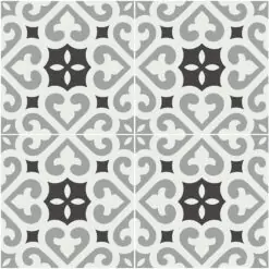 Gạch bông CTS 321.1(4-9-13) - 4 viên - Encaustic cement tile CTS 321.1(4-13) - 4 tiles