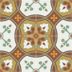 Gạch bông CTS 360.1(4-6-7-55-60-62) - 4 viên - Encaustic cement tile CTS 360.1(4-6-7-55-60-62) - 4 tiles