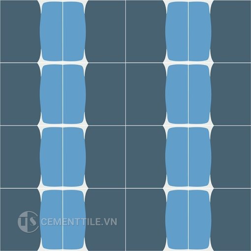 Gạch bông CTS 363.1(1-51) - 16 viên - Encaustic cement tile CTS 363.1(1-51) - 16 tiles