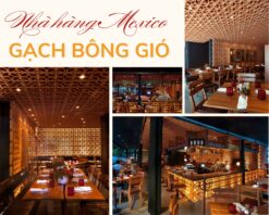 Gạch thông gió trang trí nhà hàng ở Mexico