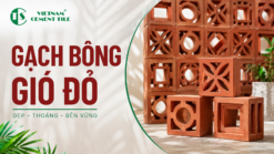 Gạch bông gió đỏ