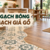 Phối gạch bông với gạch giả gỗ