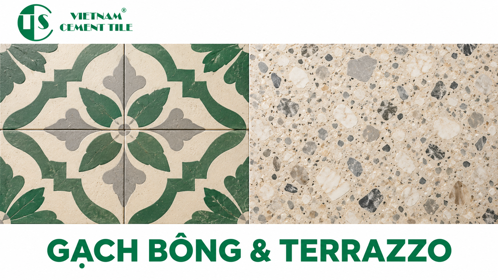 So sánh gạch bông và gạch terrazzo So sánh gạch bông và gạch terrazzo